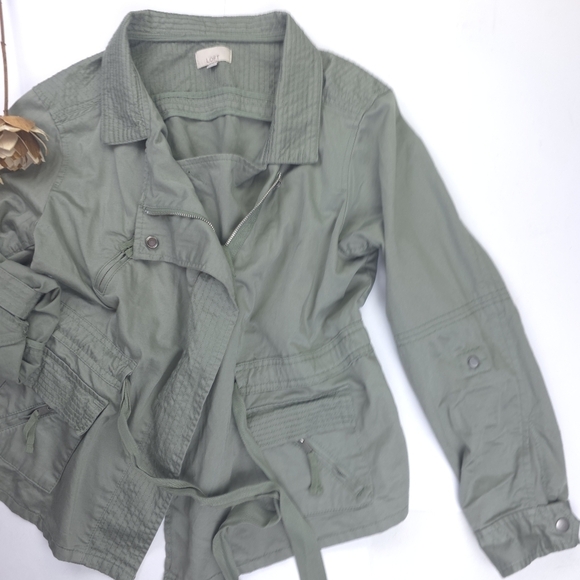 Loft Olive Green Women's Jacket Sz S - Picture 3 of 14
